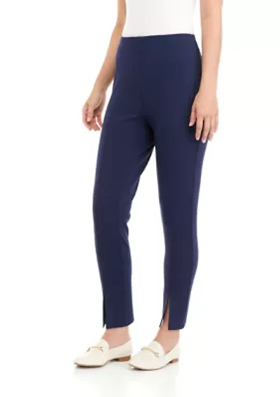 Petite Ponte Straight Pants