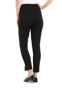 Petite Ponte Straight Pants