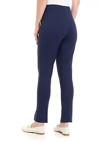 Petite Ponte Straight Pants