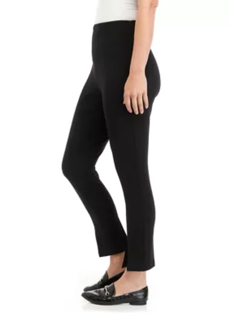 Petite Ponte Straight Pants