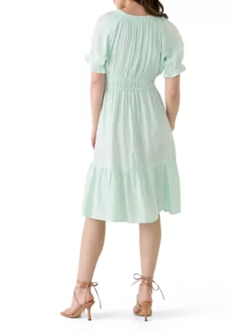 Women's Linen Midi Dress