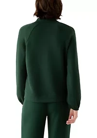 Women's Long Sleeve V-Neck Free Flow Top