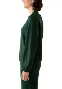 Women's Long Sleeve V-Neck Free Flow Top