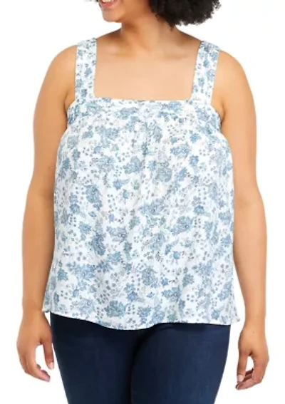 Plus Square Neck Tank Top