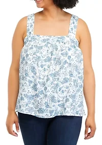 Plus Square Neck Tank Top