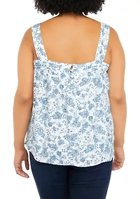 Plus Square Neck Tank Top