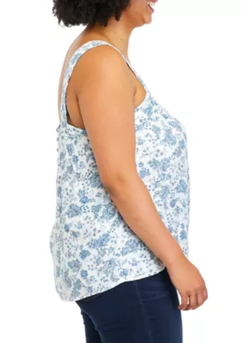 Plus Square Neck Tank Top