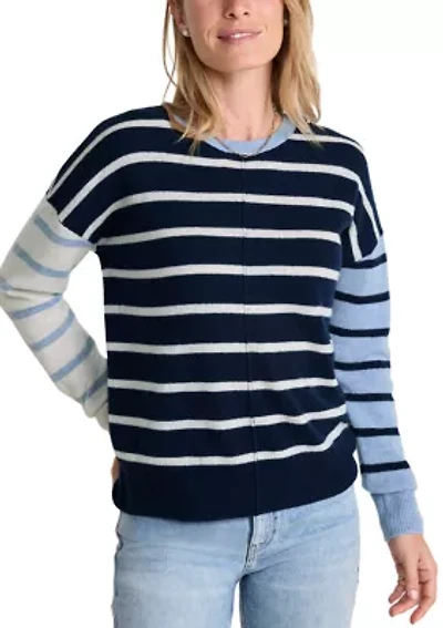 Women's Long Sleeve Striped Sweater