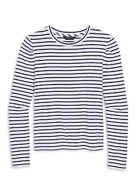 Women's Striped Puff Sleeve Top