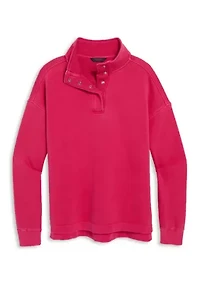 Women's Surf Terry Waffle Mix Quarter Zip