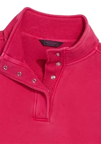 Women's Surf Terry Waffle Mix Quarter Zip