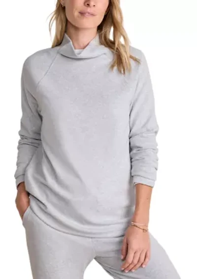 Women's Long Sleeve Funnel Neck Sweater