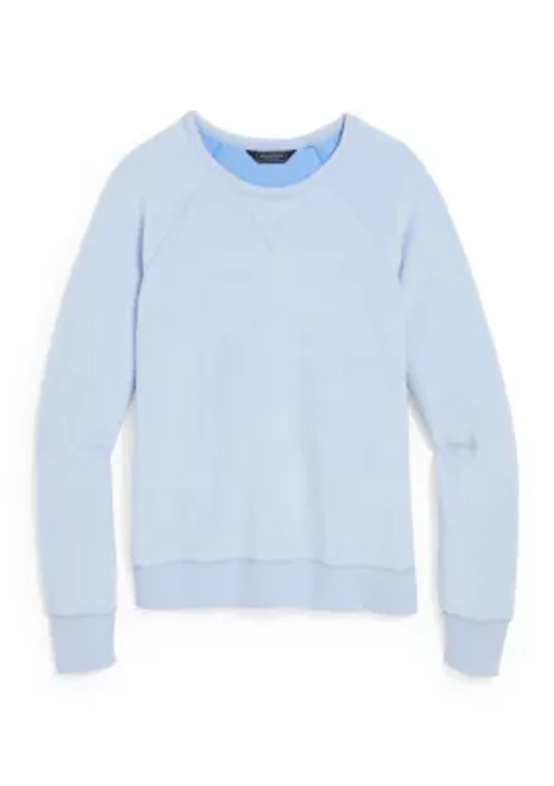 Women's Long Sleeve Crew Neck Fleece Sweatshirt