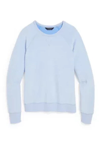 Women's Long Sleeve Crew Neck Fleece Sweatshirt