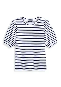 Women's Puff Sleeve Striped Top