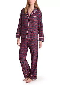 Holiday Flannel Printed Pajama Set