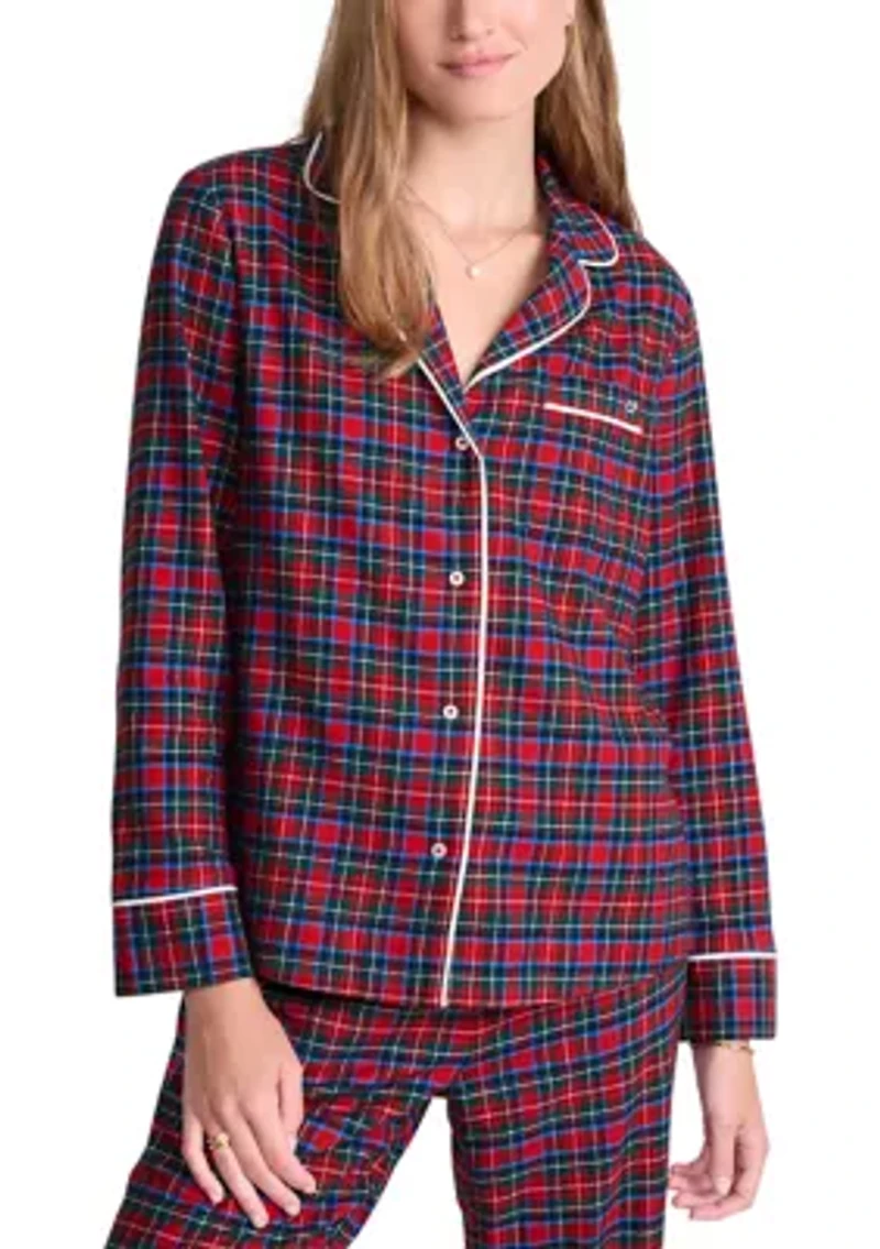Holiday Flannel Printed Pajama Set