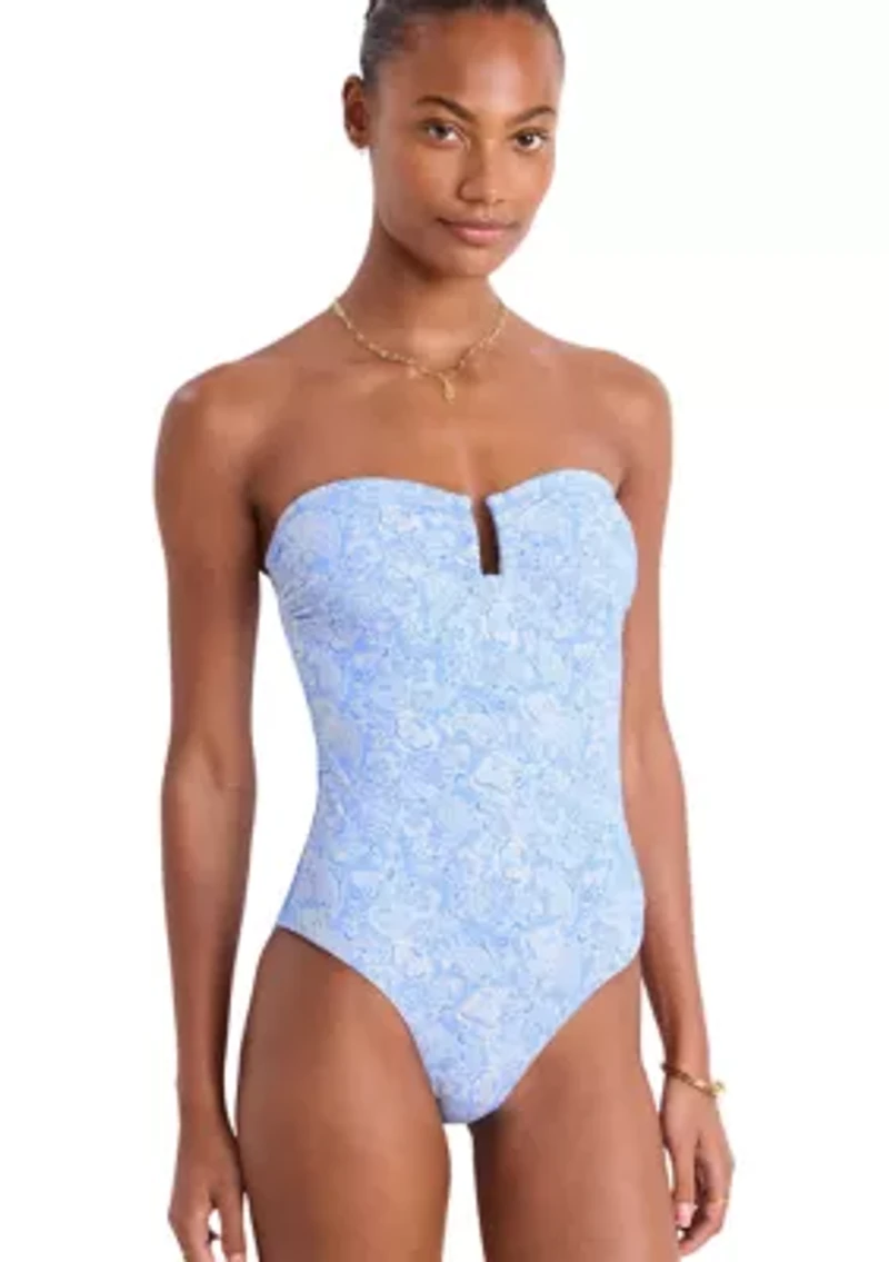 Strapless One Piece Swimsuit