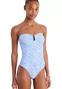 Strapless One Piece Swimsuit