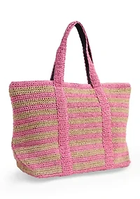 Paper Straw Tote Bag with Handle