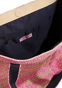 Paper Straw Tote Bag with Handle