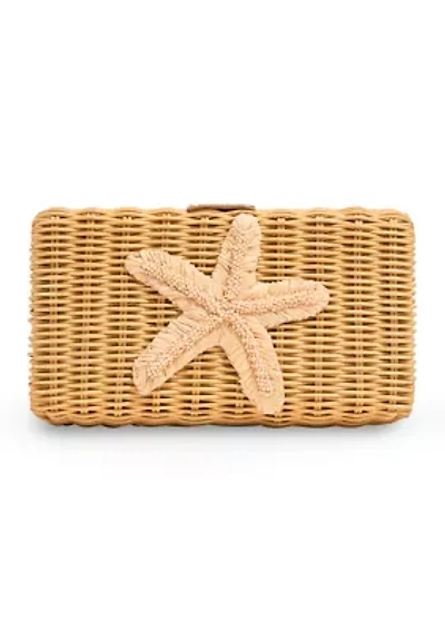 Wicker Starfish Clutch