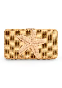 Wicker Starfish Clutch