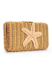 Wicker Starfish Clutch