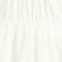 Women's Poplin V-Neck Midi Dress
