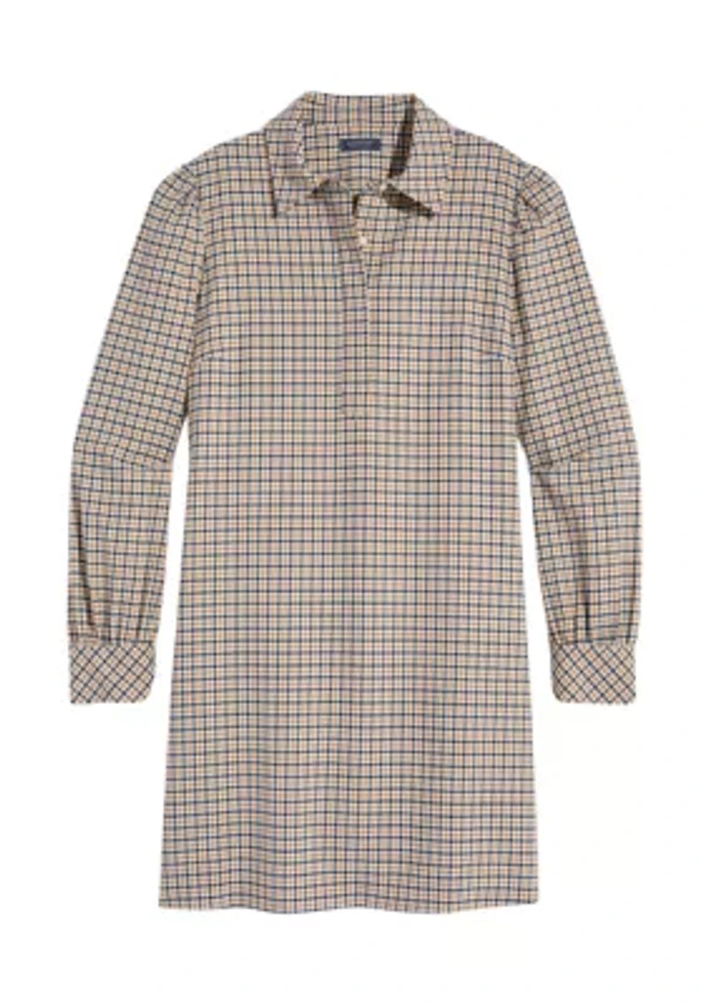 Women's Plaid Popover Dress