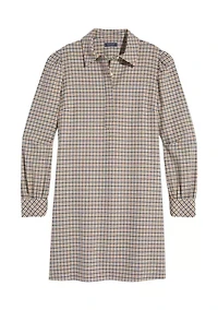 Women's Plaid Popover Dress