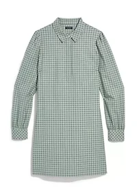 Women's Plaid Popover Dress