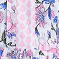 Women's Printed Flutter Sleeve Dress