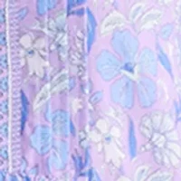 Women's Printed Flutter Sleeve Dress