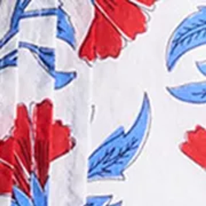 Women's Pintuck Printed Flutter Sleeve Dress