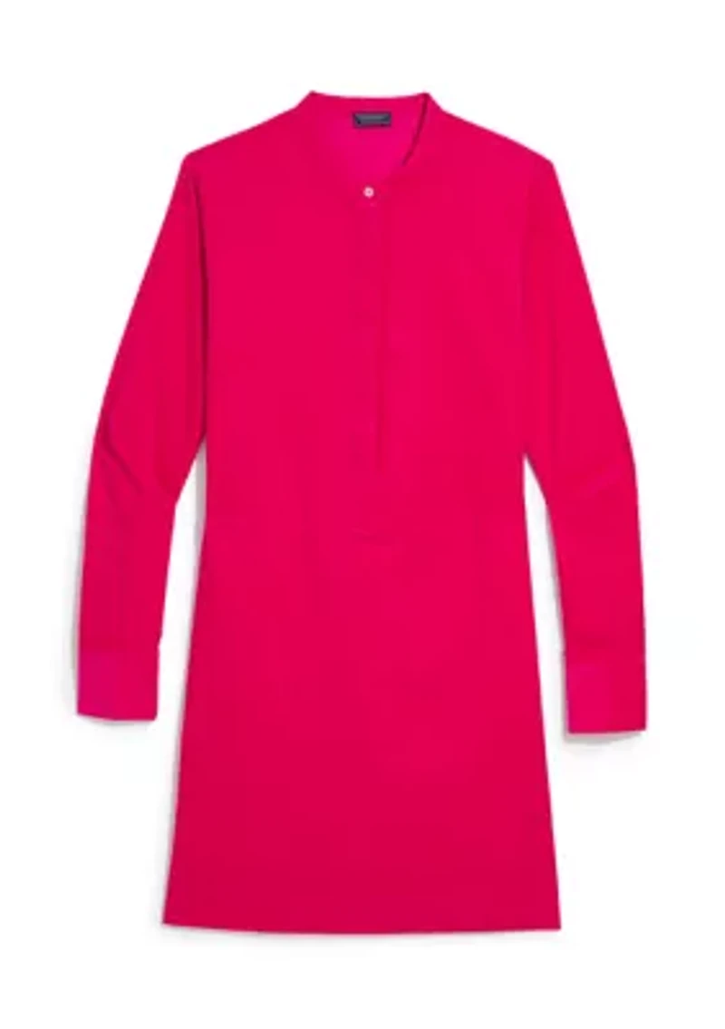 Women's Long Sleeve Corded Popover Dress