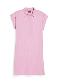 Women's Short Sleeve Margo Poplin Shirtdress