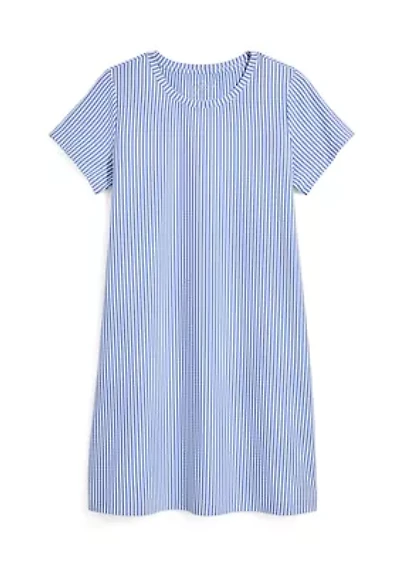 Women's Active Knit Seersucker Dress