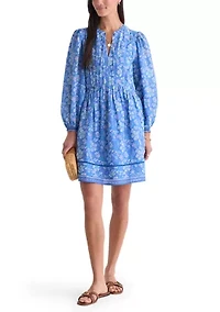 Women's Long Sleeve Nora Pintuck Dress