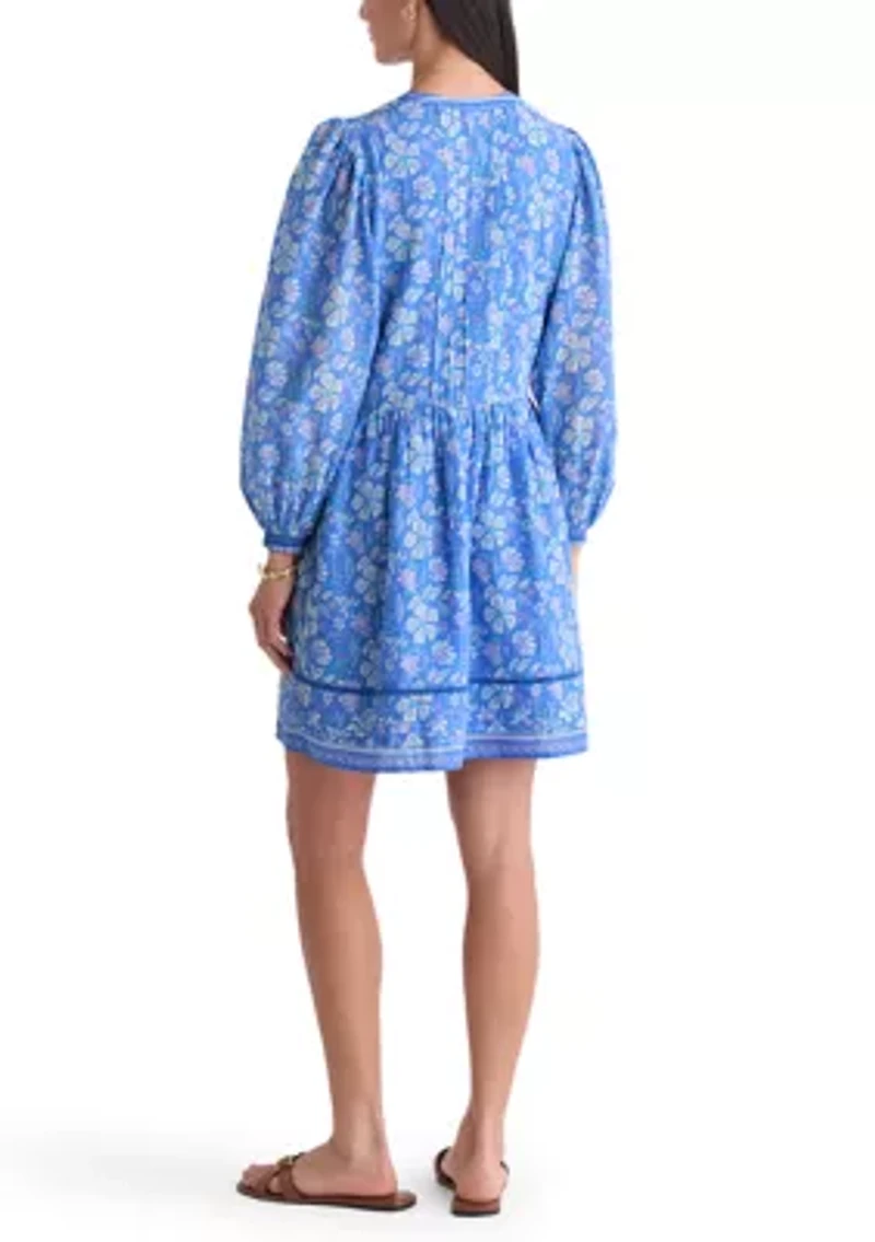 Women's Long Sleeve Nora Pintuck Dress