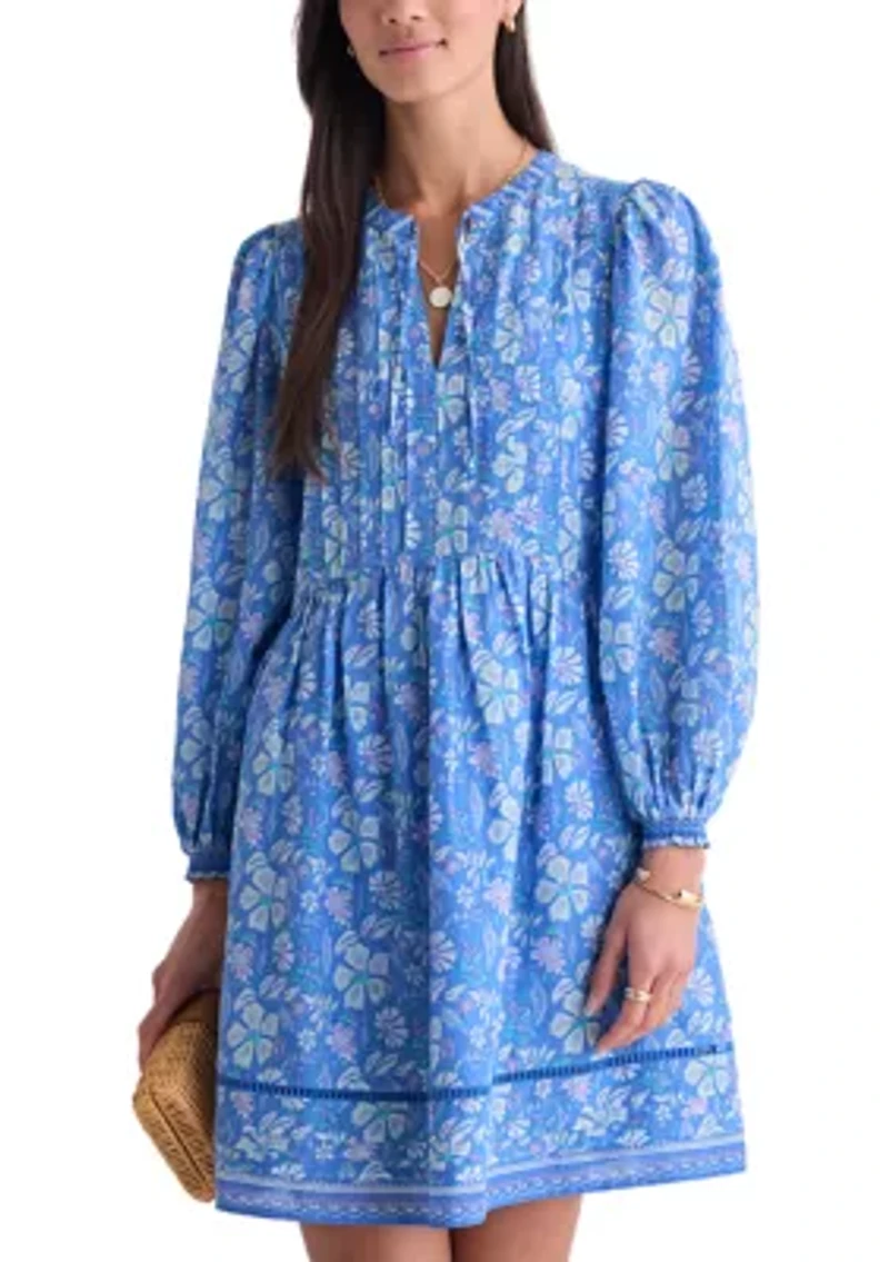 Women's Long Sleeve Nora Pintuck Dress