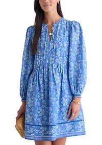 Women's Long Sleeve Nora Pintuck Dress