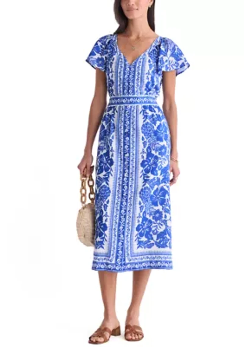Women's Short Sleeve Britt Midi Dress