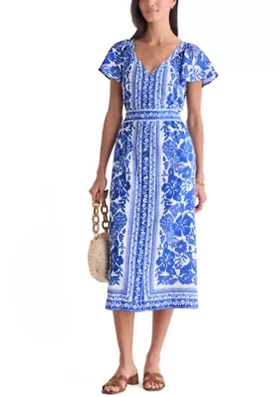 Women's Short Sleeve Britt Midi Dress