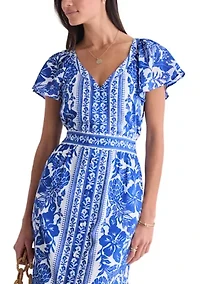 Women's Short Sleeve Britt Midi Dress