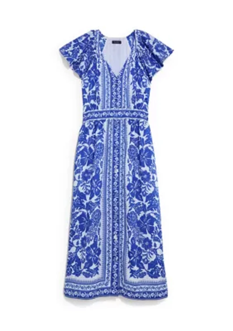 Women's Short Sleeve Britt Midi Dress