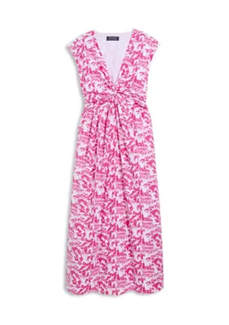 Women's Twist Front Midi Dress