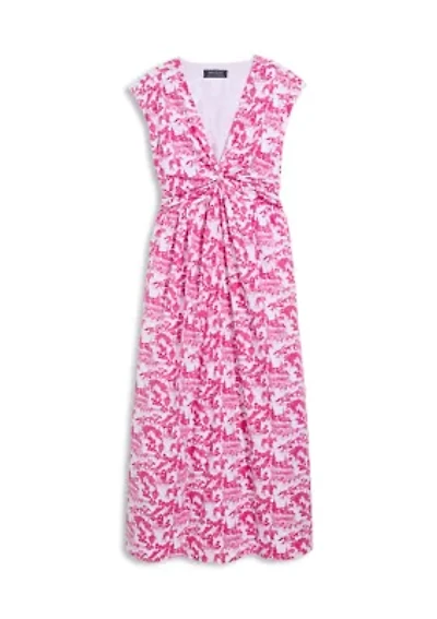 Women's Twist Front Midi Dress