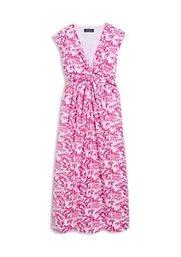 Women's Twist Front Midi Dress