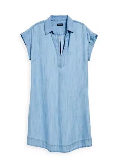 Women's Short Sleeve Margo Chambray Dress